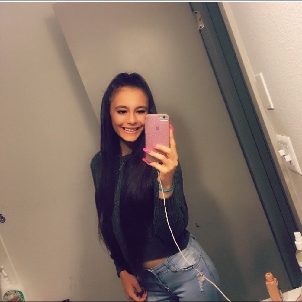 Hollister knit crop sweater